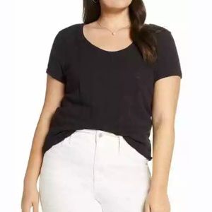 Madewell Pointelle Ribbed Scoopneck Knit Top NWT